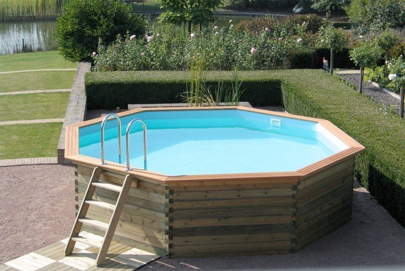 Каркасный бассейн из дерева