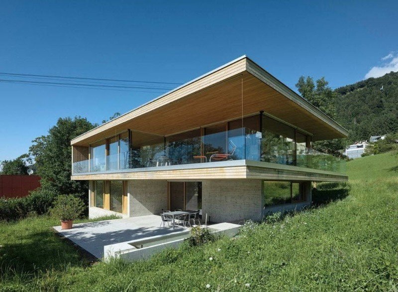 Проект дома на склоне house wiesenhof