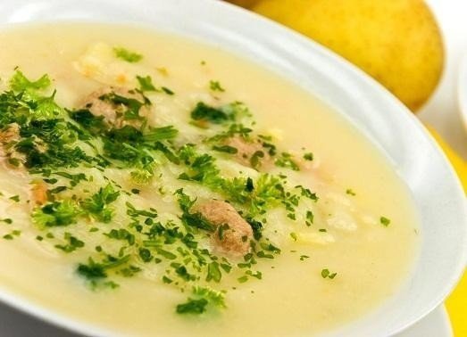 Английский куриный суп с плавленым сыром